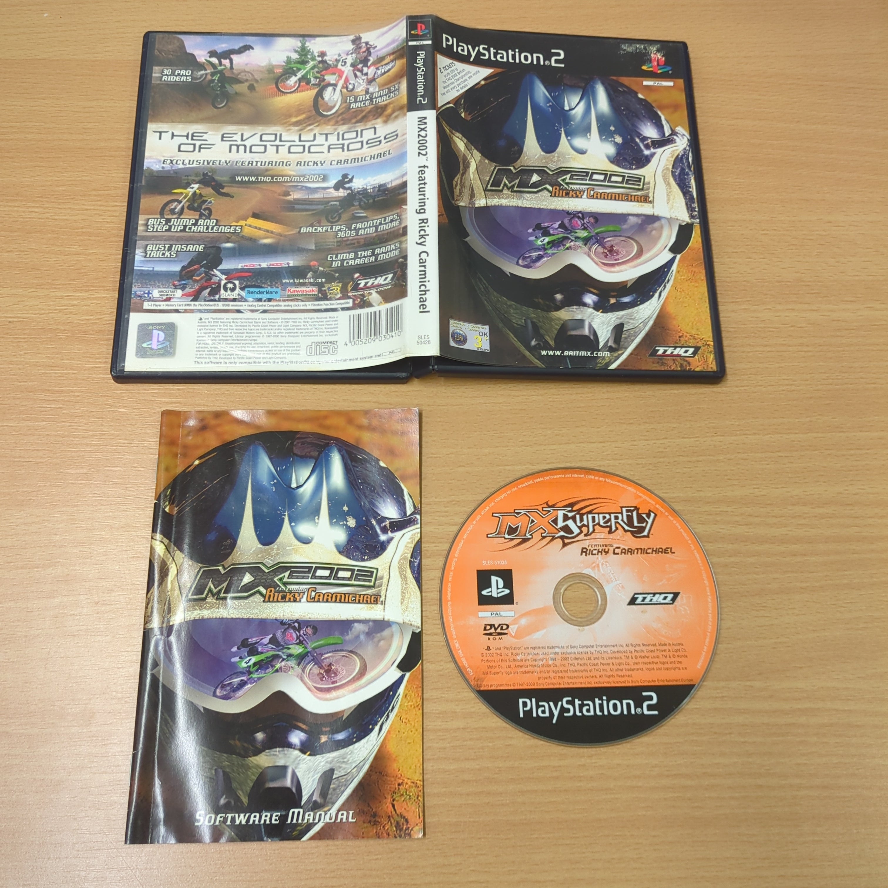 MX2002 featuring Ricky Carmichael Sony PS2 game MX2002 featuring Ricky Carmichael Sony PS2 game